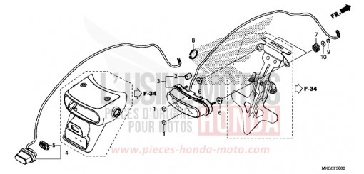 TAILLIGHT/LICENSE LIGHT CMX500AN de 2022